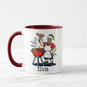 Custom Uncle BBQ Chef Mug - Christmas Photo Gift