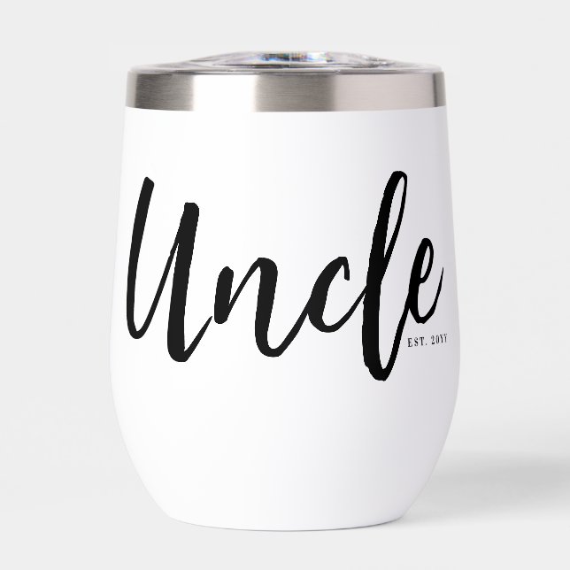 Custom Uncle Est. Modern Brush Script Typography (Front)