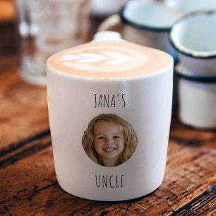"Custom Uncle   Personalized Photo  Espresso Cup