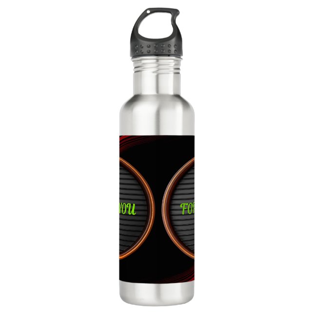 Custom Unique and Personalized Water Bottle Design (Front)