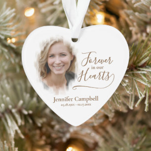 Custom Unique Personalized Classic Photo Memorial Ornament