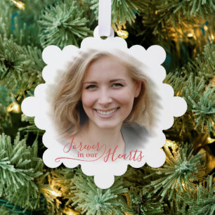 Custom Unique Personalized Classic Photo Memorial Ornament Card