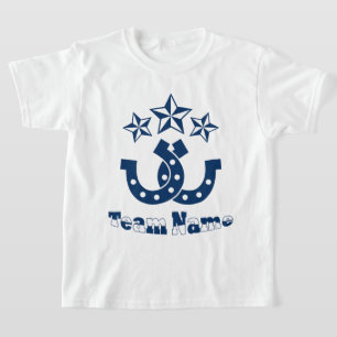 Custom Unique Personalized Kids Horseshoe T-Shirt