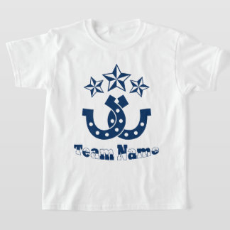 Custom Unique Personalized Kids Horseshoe T-Shirt