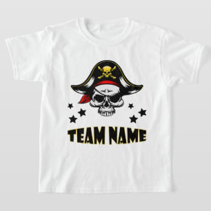 Custom Unique Personalized Kids Pirate T-Shirt