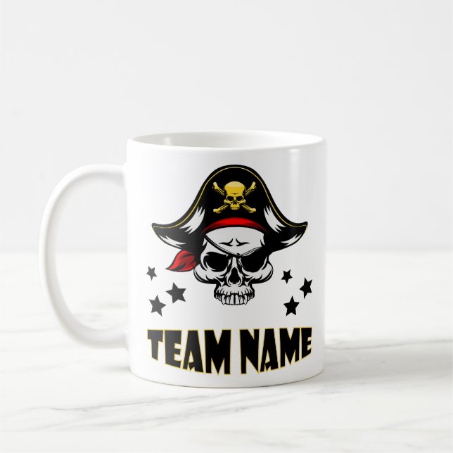 Custom Unique Personalized Pirate Coffee Mug (Left)