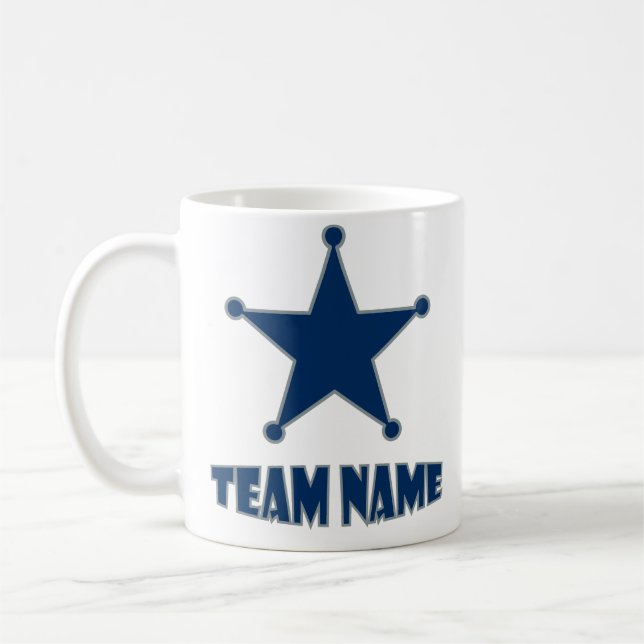 Custom Unique Personalized Star Coffee Mug (Left)