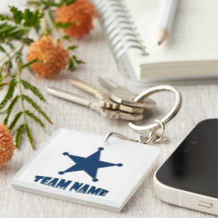 Custom Unique Personalized Star Keychain
