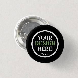 custom, unique, sleek & minimalist 1 inch round button