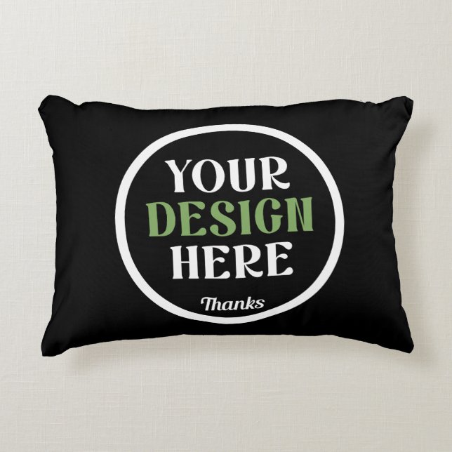 custom, unique, sleek & minimalist accent pillow (Front)