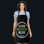 custom, unique, sleek & minimalist apron<br><div class="desc">This design is accessible to all. Feel free to customize the logo,  images,  text,  and colours according to your preferences. Thank you very much.</div>