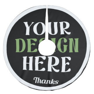 custom, unique, sleek & minimalist brushed polyester tree skirt