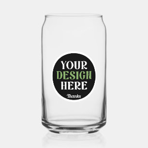 custom, unique, sleek & minimalist can glass