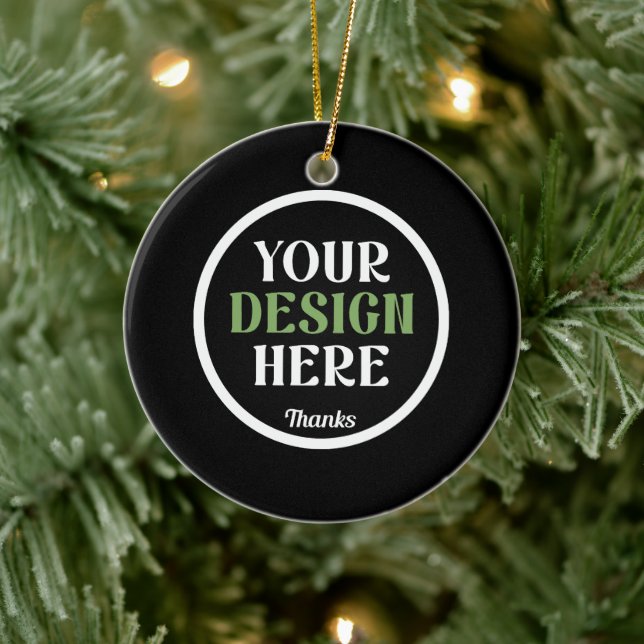 custom, unique, sleek & minimalist ceramic ornament (Tree)