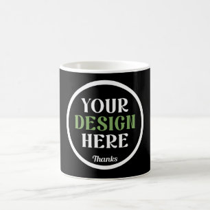 custom, unique, sleek & minimalist coffee mug