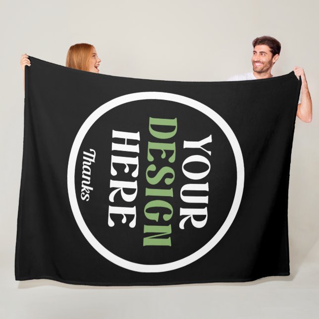 custom, unique, sleek & minimalist fleece blanket (In Situ)