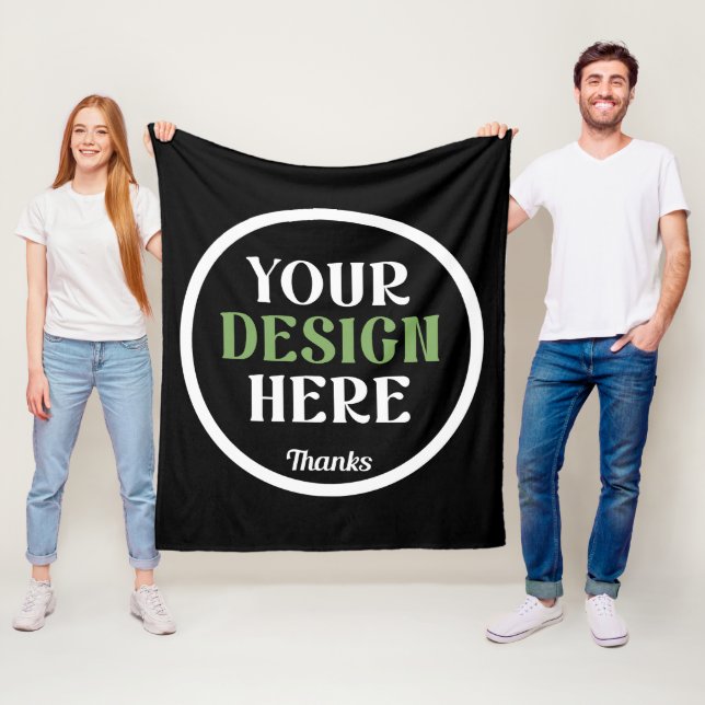 custom, unique, sleek & minimalist fleece blanket (In Situ)