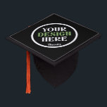 custom, unique, sleek & minimalist graduation cap topper<br><div class="desc">This design is accessible to all. Feel free to customize the logo,  images,  text,  and colours according to your preferences. Thank you very much.</div>