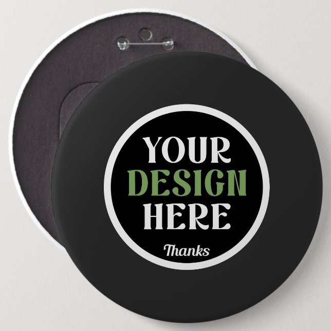 custom, unique, sleek & minimalist hershey®'s kiss 6 inch round button (Front & Back)