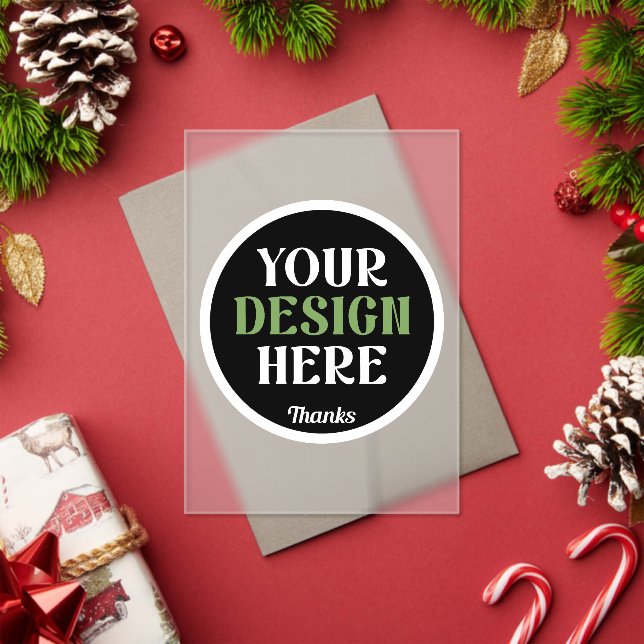 custom, unique, sleek & minimalist hershey®'s kiss acrylic invitations (Insitu (Holiday))
