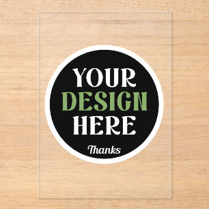 custom, unique, sleek & minimalist hershey®'s kiss acrylic invitations