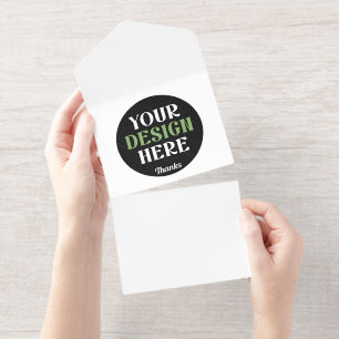 custom, unique, sleek & minimalist hershey®'s kiss all in one invitation