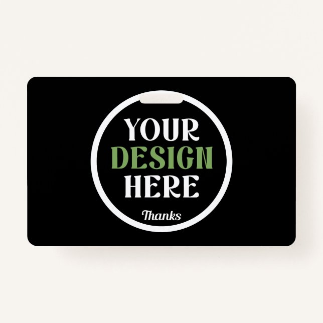 custom, unique, sleek & minimalist hershey®'s kiss badge (Front)