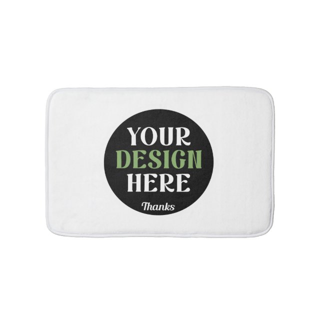 custom, unique, sleek & minimalist hershey®'s kiss bath mat (Front)