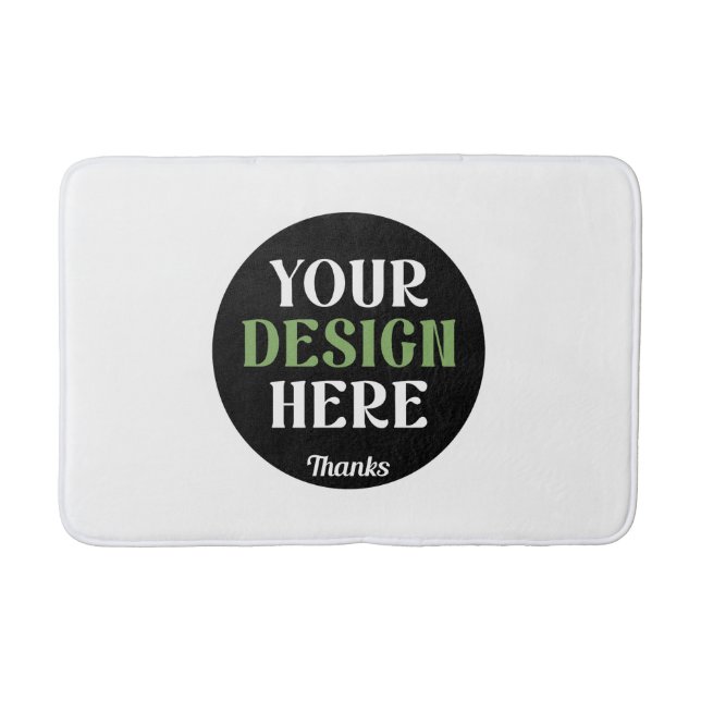 custom, unique, sleek & minimalist hershey®'s kiss bath mat (Front)