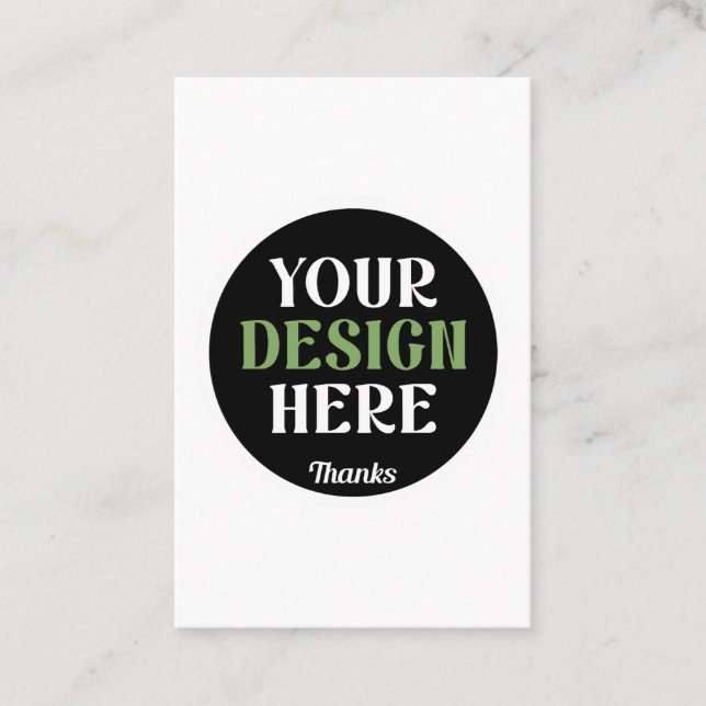 custom, unique, sleek & minimalist hershey®'s kiss business card (Front)