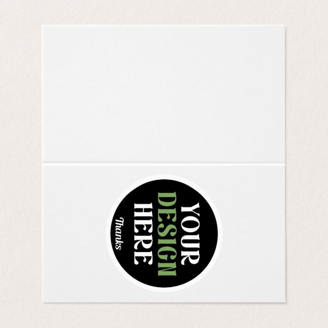 custom, unique, sleek & minimalist hershey®'s kiss business card (Outside Unfolded)