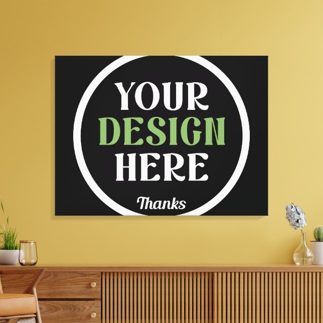 custom, unique, sleek & minimalist hershey®'s kiss canvas print (Insitu(LivingRoom))
