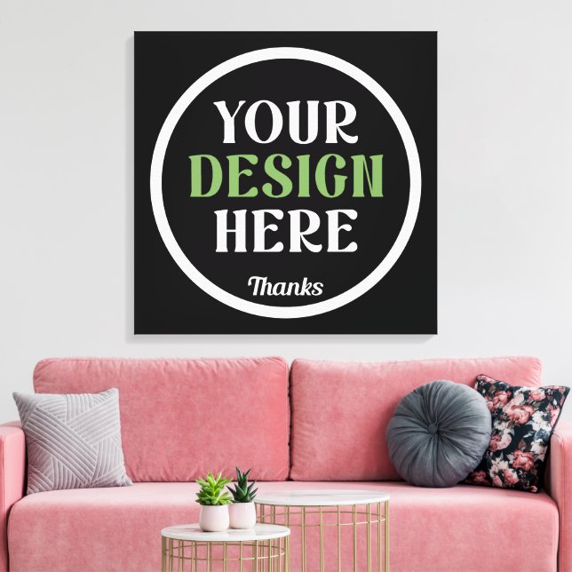 custom, unique, sleek & minimalist hershey®'s kiss canvas print (Insitu(LivingRoom))