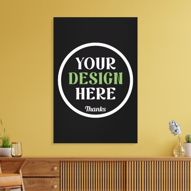 custom, unique, sleek & minimalist hershey®'s kiss canvas print (Insitu(LivingRoom))