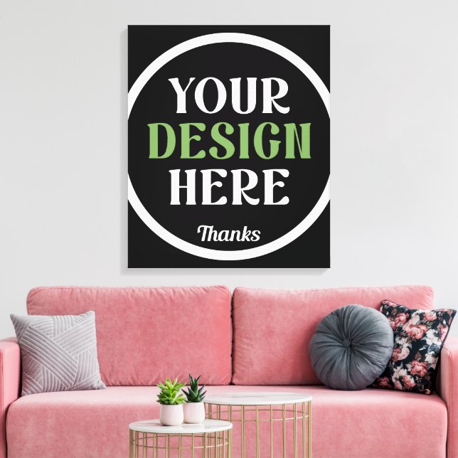 custom, unique, sleek & minimalist hershey®'s kiss canvas print (Insitu(LivingRoom))