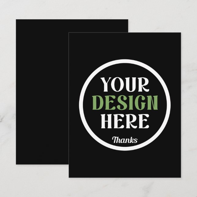 custom, unique, sleek & minimalist hershey®'s kiss card (Front/Back)