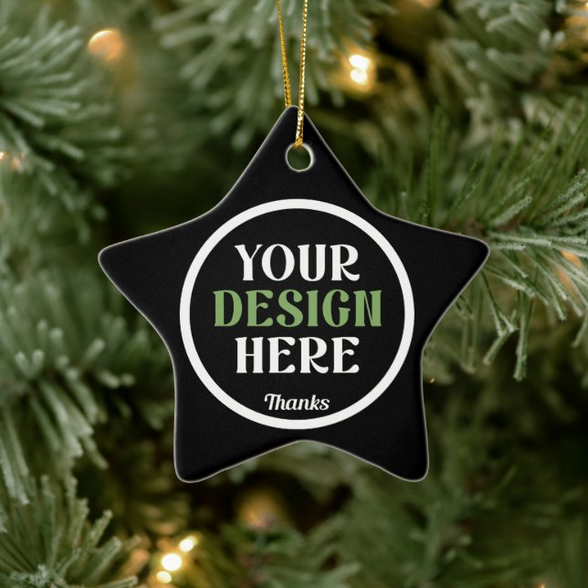 custom, unique, sleek & minimalist hershey®'s kiss ceramic ornament (Tree)