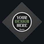 custom, unique, sleek & minimalist hershey®'s kiss graduation cap topper<br><div class="desc">This design is accessible to all. Feel free to customize the logo, images, text, and colors according to your preferences. Thank you very much.</div>