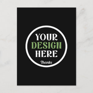 custom, unique, sleek & minimalist hershey®'s kiss holiday postcard