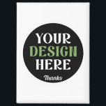 custom, unique, sleek & minimalist hershey®'s kiss magnet<br><div class="desc">This design is accessible to all. Feel free to customize the logo,  images,  text,  and colours according to your preferences. Thank you very much.</div>