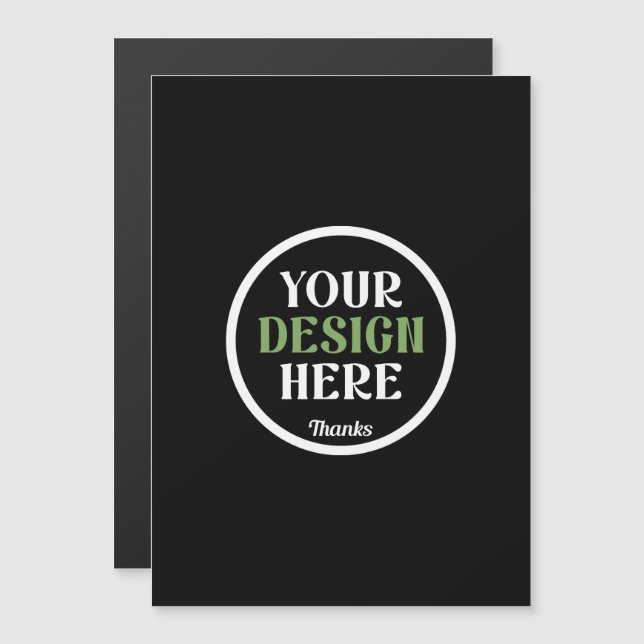 custom, unique, sleek & minimalist hershey®'s kiss magnetic invitation (Front/Back)