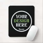 custom, unique, sleek & minimalist hershey®'s kiss mouse pad<br><div class="desc">This design is accessible to all. Feel free to customize the logo, images, text, and colours according to your preferences. Thank you very much.</div>