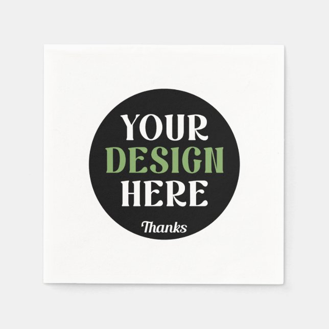 custom, unique, sleek & minimalist hershey®'s kiss napkin (Front)