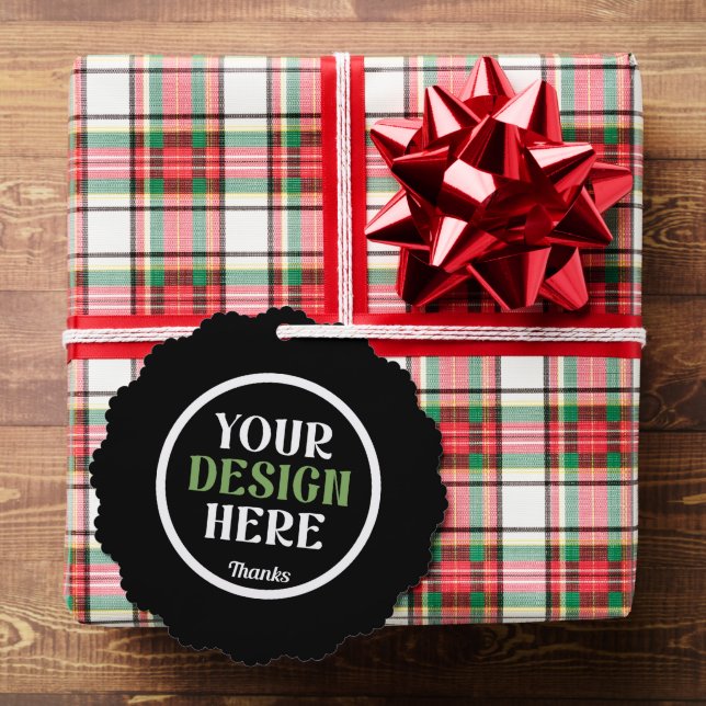 custom, unique, sleek & minimalist hershey®'s kiss ornament card (Insitu (Gift))