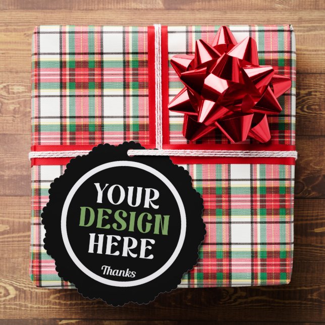 custom, unique, sleek & minimalist hershey®'s kiss ornament card (Insitu (Gift))