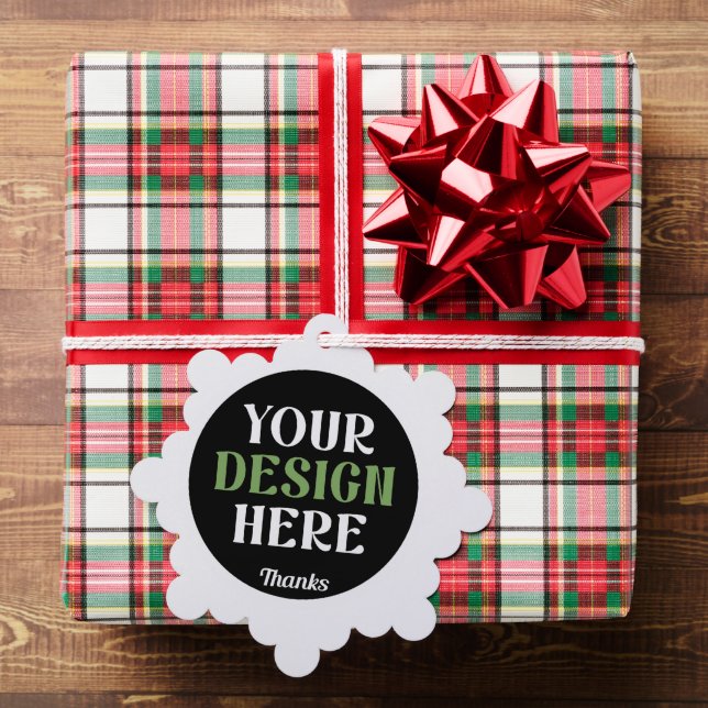 custom, unique, sleek & minimalist hershey®'s kiss ornament card (Insitu (Gift))