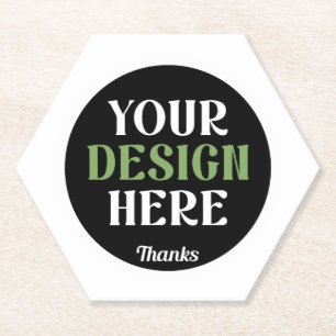 custom, unique, sleek & minimalist hershey®'s kiss paper coaster