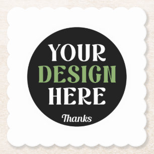 custom, unique, sleek & minimalist hershey®'s kiss paper coaster