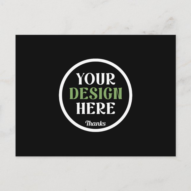 custom, unique, sleek & minimalist hershey®'s kiss postcard (Front)