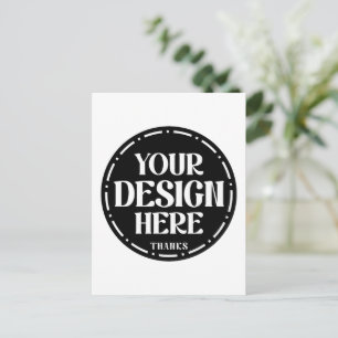 custom, unique, sleek & minimalist hershey®'s kiss postcard